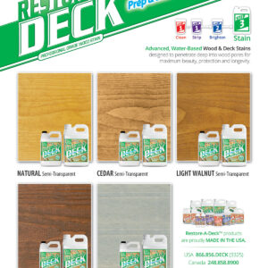 Restore-A-Deck Wood Stain Samples