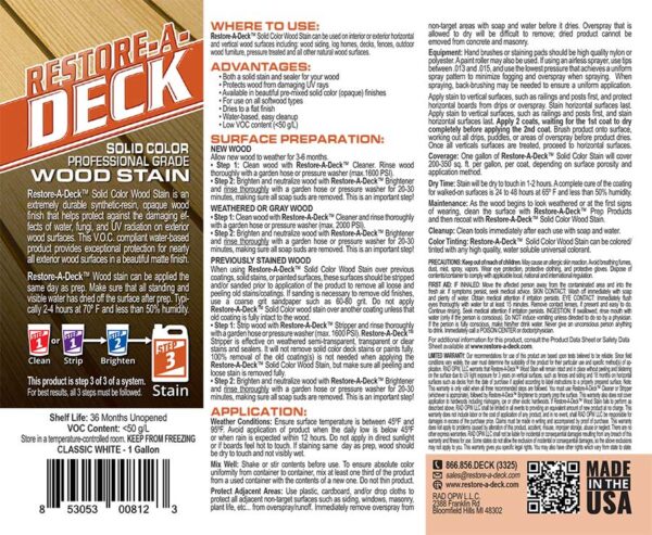 Restore-A-Deck Solid Color Wood Stain